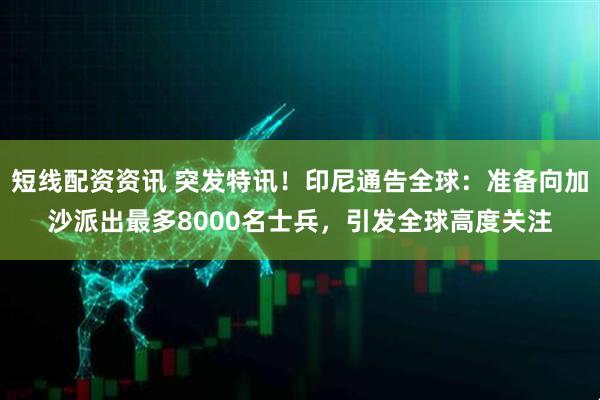 短线配资资讯 突发特讯！印尼通告全球：准备向加沙派出最多8000名士兵，引发全球高度关注